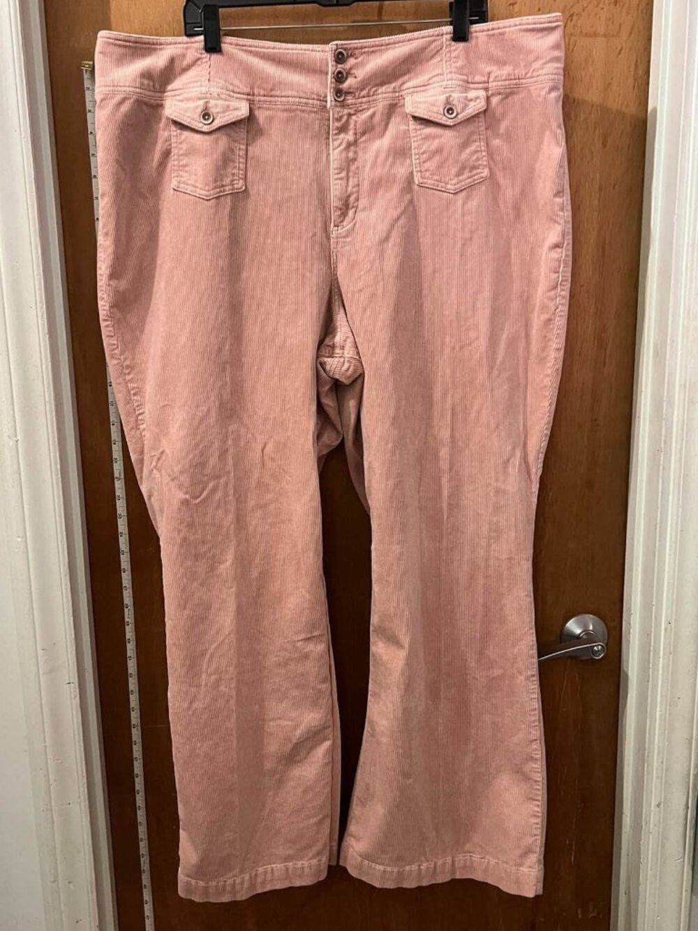 Size 24W - Pale Pink Corduroy Jeans - W44"/L30"